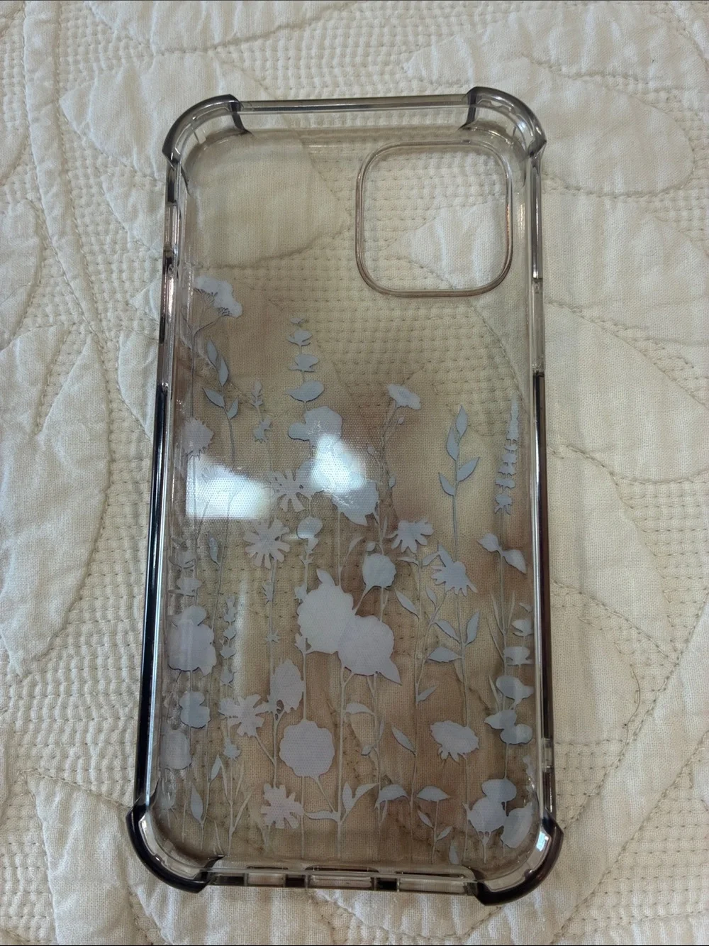 *3 for $10* iPhone 12 or 12 Pro Clear Floral Phone Case